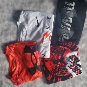 Boys S/M Nike/Under Armor T shirts